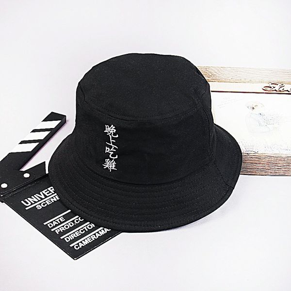 

fisherman hat man personality fashion tide summer sun visor hats chinese embroidery sun block hat female couple korean version basin hats, Blue;gray