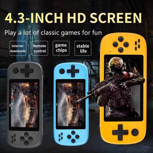 

portable game players retro console player pocket handheld built-in 1000mah battery 4.3inch support tf