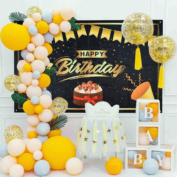 

party decoration glitter happy birthday theme backdrops for pography kids background baby shower supplies diy home decor
