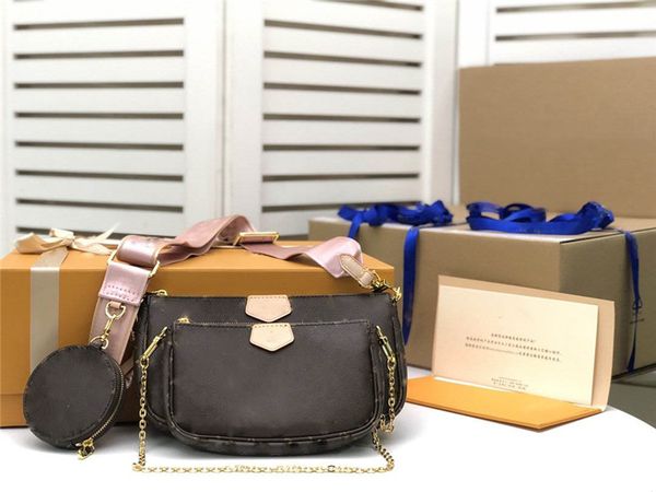 

designer luxury handbags three-piece suits m44823 pochette favorite mm epaule shoulder bags crossbody hand bag with chain straps purse bag