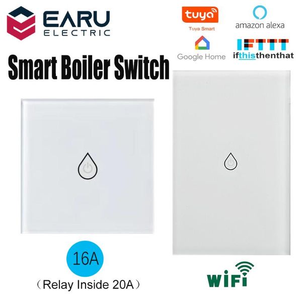 

smart home control eu us wifi timer panel wall boiler water heater touch switch life tuya voice remote alexa google
