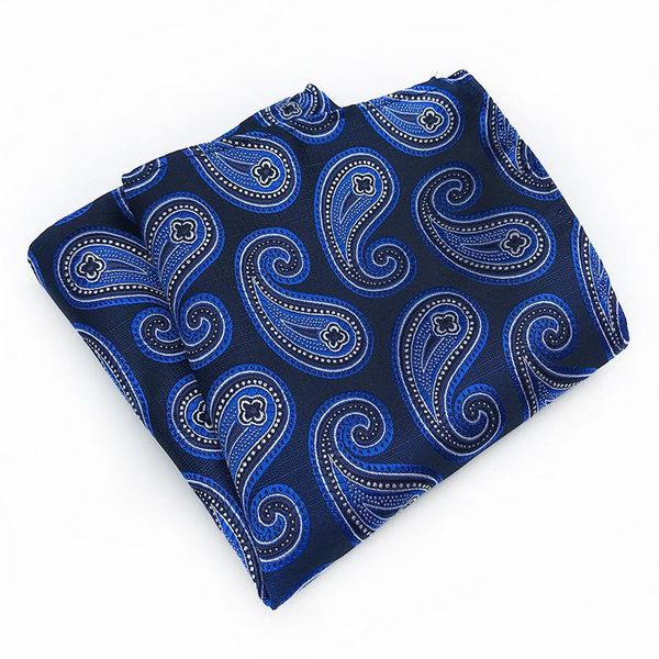 

polyester material paisley suit pocket towel business men's accessories handkerchief bow ties, Black;gray
