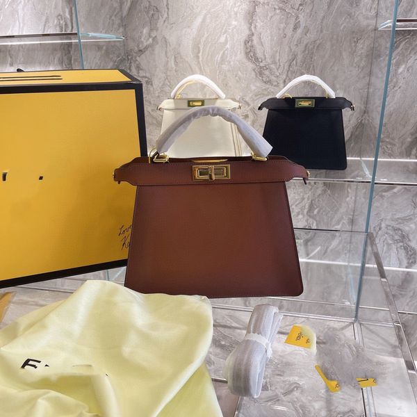 

star's same new in spring and summer 2021 ff shoulder messenger hand pure leather bag for women