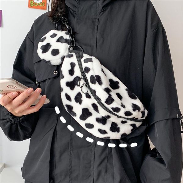 

waist bags women shoulder autumn and winter bag plush all-match easy matching casual brand crossbody totes
