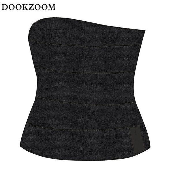 

women's shapers modeling strap sauna suit waist trainer sweat slimming sheath belly belt support trimmer body shapewear girdle, Black;white
