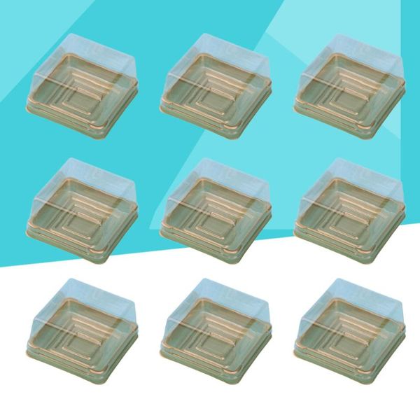 

pcs 80g cake boxes square moon tray gift packaging wrap