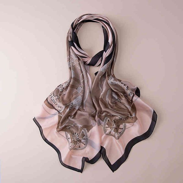 

phertiful fashion luxury brand silk scarf sun screen women scarves shawls print hijab wrap 180*90cm, Blue;gray