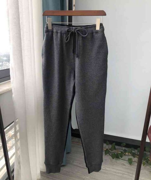 

capri 2021 women's two-tone cotton and cashmere blend trousers plxy, Black;white