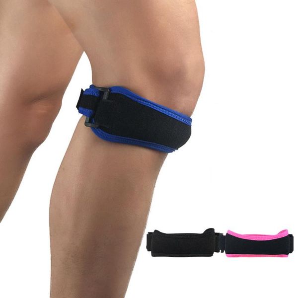

elbow & knee pads 1pcs adjustable patellar tendon support strap brace running gym pad avoid injuries protection, Black;gray