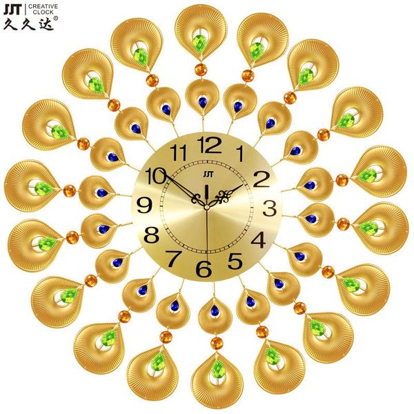 

wall clocks personalized iron clock living room european-style minimalist home decoration quartz metal creative electronic