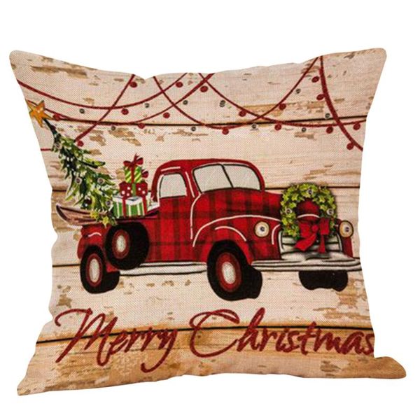 

pillow case christmas cushion cover 45*45 pillowcase sofa cushions cases cotton linen covers for room home decor