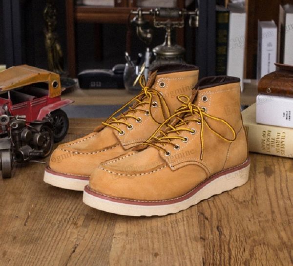 

with box |#13; sale| mens spring red ankle boot man wing warm outdoor work cowboy motorcycle heel male 875 shoes and kanye 500 boots boost s, Black