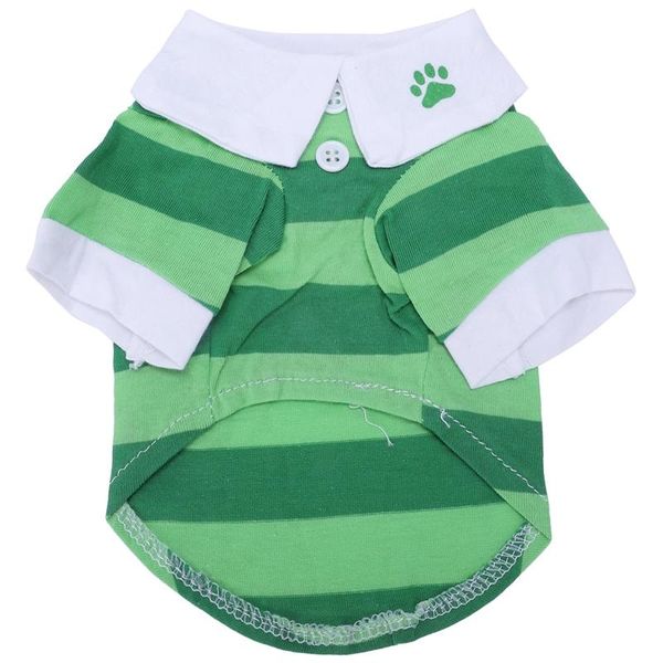 

dog apparel cat t-shirt clothes vest tee cotton puppy pet costume coat jacket green xs