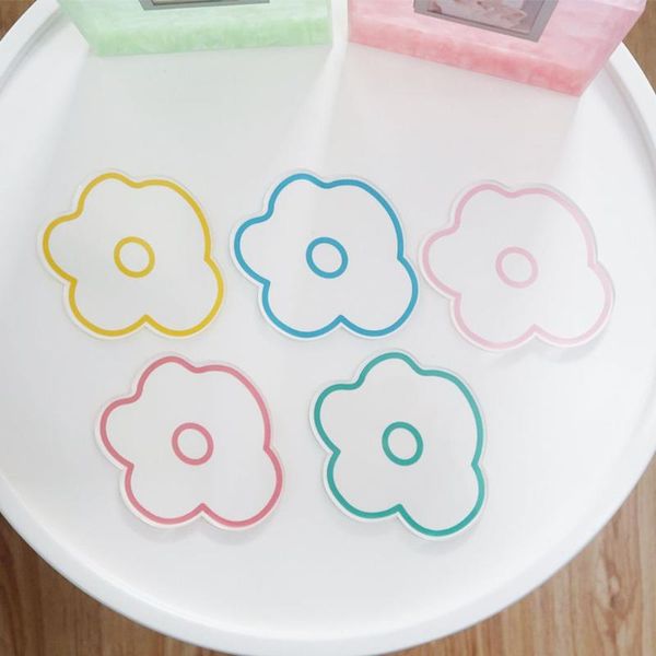 

mats & pads acrylic coasters drink home counters flower korean creative kitchen dining living room transparent patio coffee table placemat