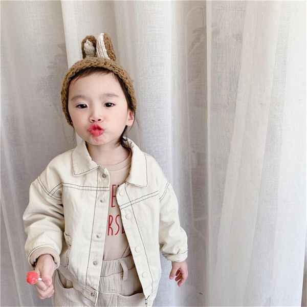 

jackets autumn winter children inner fleece cotton girls boys casual all-match short style coats, Blue;gray