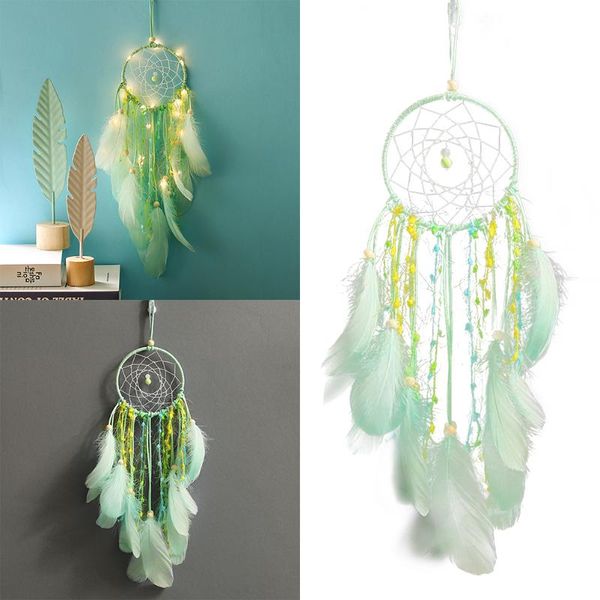 

decorative objects & figurines exquisite dream catcher traditional feather wall hanging night lamp for home decor