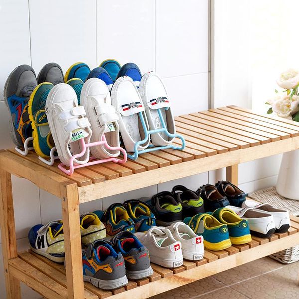 

clothing & wardrobe storage two sets of multifunctional in one stand-up children's shoe rack, balcony rack organizer and