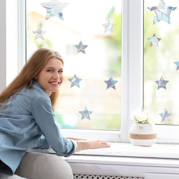 

wall stickers rainbow window suncatcher on diy glass decals home bedroom office decor privacy protectionrainbow