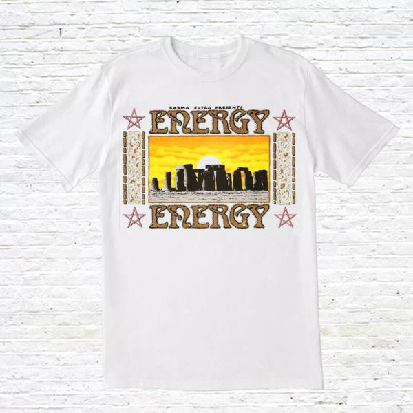 

energy t-shirt (rave / acid house / 1989), White;black