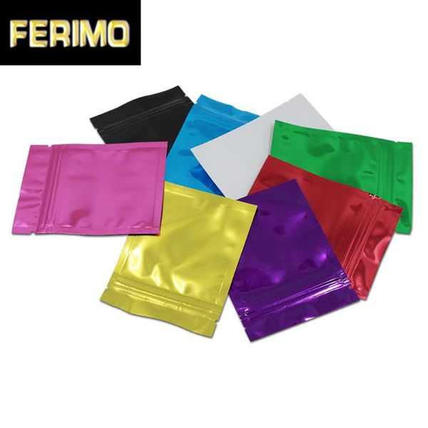 

gift wrap 8x12cm aluminum bags food packaging mylar foil self sealing small bag for candy seed powder heat sealable pouches