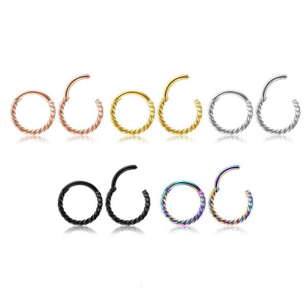 

straight seamless coil earring lip stainless steel titanium steel puncture