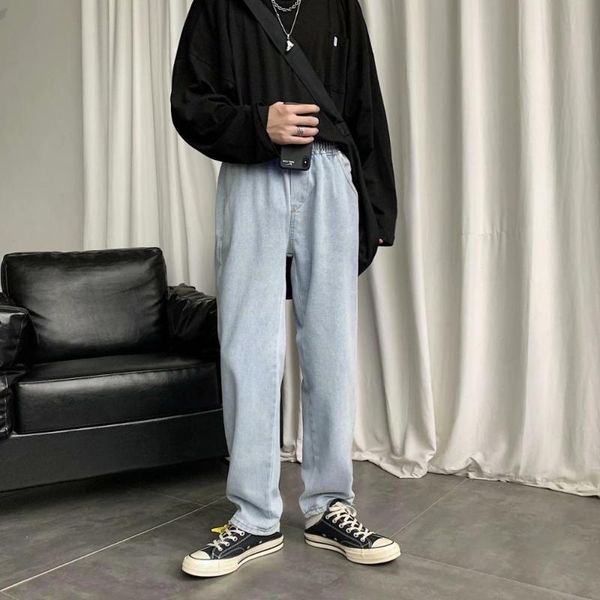 

men's jeans loose trends, Blue