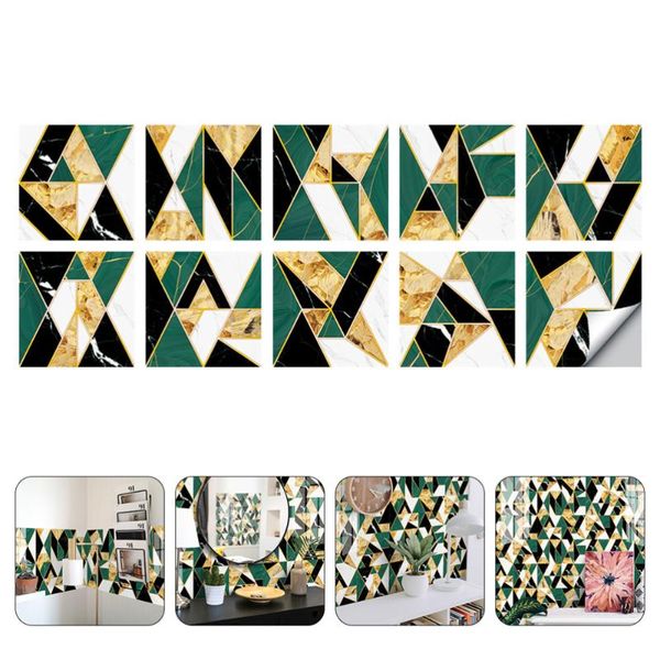 

wall stickers 10pcs decor waterproof oilproof kitchen paster sticker