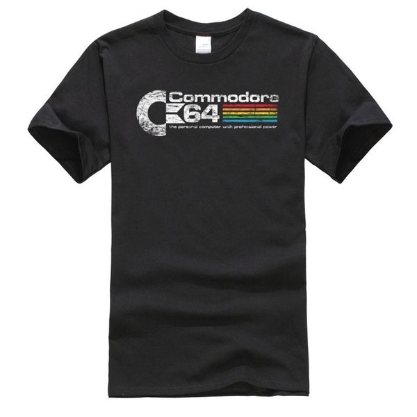 

c64 sid amiga 8-bit commodore 64 mens t shirt lgbt rainbow casual t shirt crew neck autumn pure cotton streetwear 210324, White;black