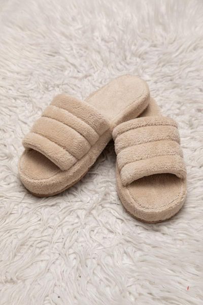 

slippers women's beige home slipper, Black