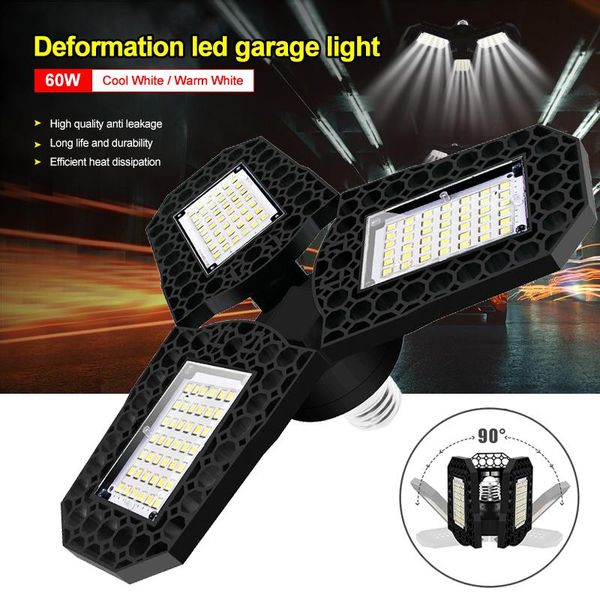 

deformable led garage lights cool white/warm white light ceiling fixture bulb super bright 6500k lamp indoor lighting outdoor wall lamps