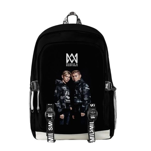 

backpack marcus and martinus 3d children boys girls schoolbag teenager students oxford waterproof laptravel bag