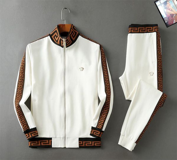 

2021 tracksuit men set fashion sportswear sweatsuit male sweat track suit jacket hoodie with pants mens sporting suits jogging suitsm-3xl#01, Gray