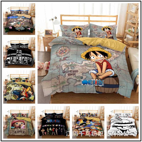 

3d pirate wang home textile bedding digital printing 4-piece set 3-piece set