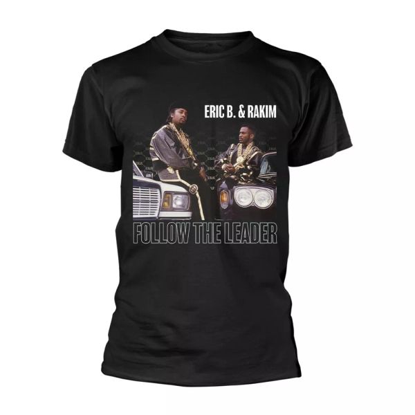 

eric b & rakim follow the leader licensed men t-shirt, White;black