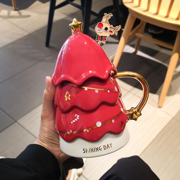 

mugs christmas cup creative mug personality couple fashion lovely woman office coffee ceramic drinking