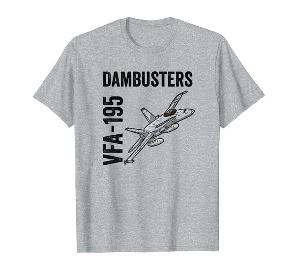 

vfa-195 dambusters f/a-18 super hornet t-shirt, White;black