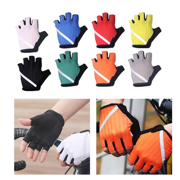 

cycling gloves highly reflective with mtb socks men women anti slip breathable sport bicycle bike, Black