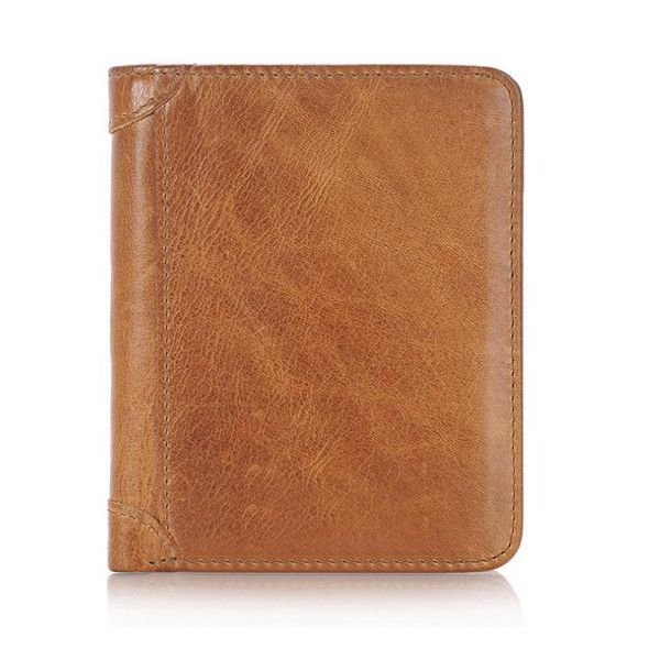 

wallets leather wallet for man short, Red;black