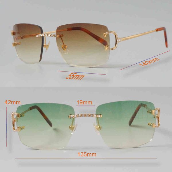

fine glass rhinestones diamond sunglasses men rimless rave festival shades designer lunette soleil retros sun glasses, White;black