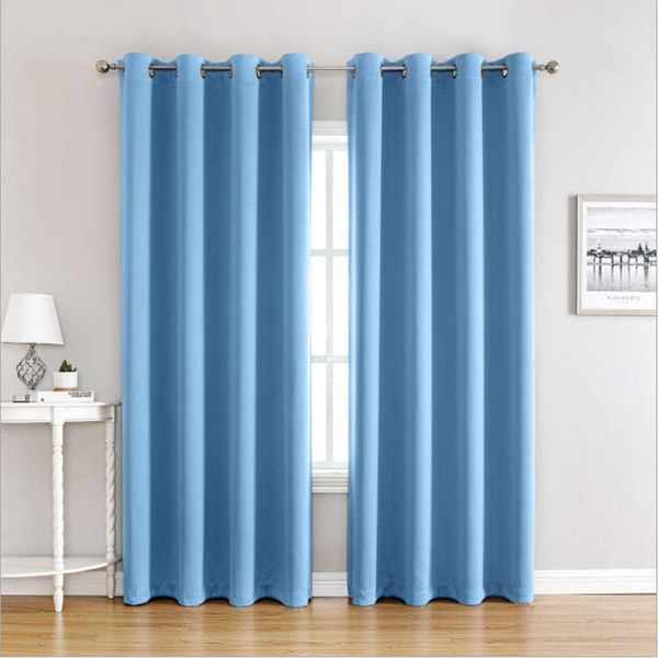 

curtain & drapes soild color blackout curtains for living room bedroom kitchen window door finished treatment blinds panel