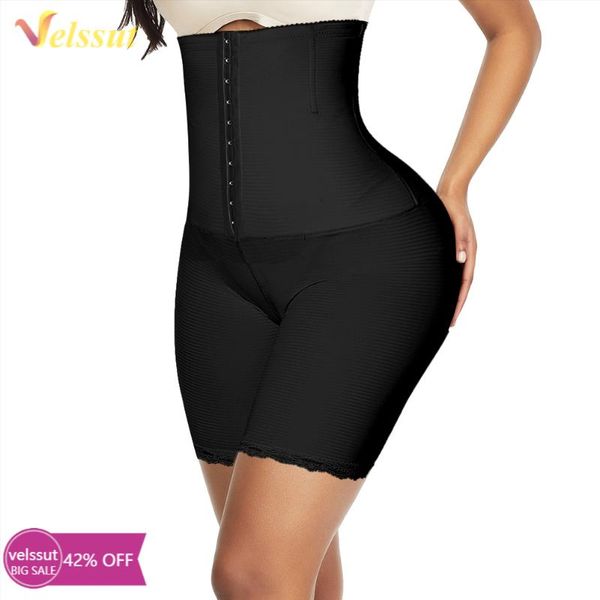 

women's shapers velssut tummy control panties for women high waisted shapewear fajas colombianas originales waist trainer body shaper u, Black;white