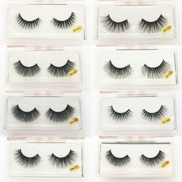 

pair 5d01 faux mink false eyelashes 07 material thick fake eye lash strip lashes makeup beauty eyelash extension tools1