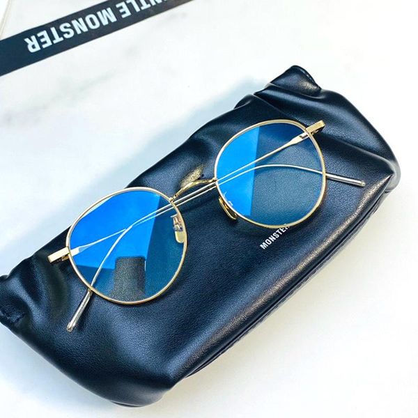 

fashion sunglasses frames korean gentle brand gm 9 proud x eyeglasses alloy titanium round myopia reading prescription glasses women men wit, Black