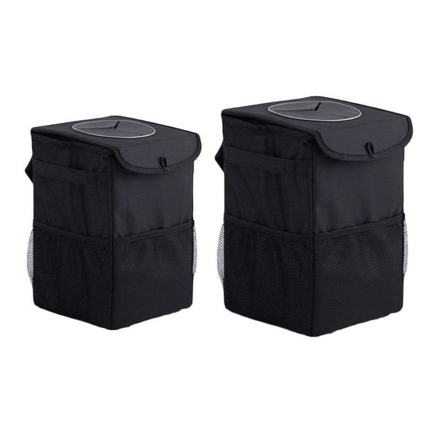 

multi-functional waterproof folding bag car trash can back supplies box under storage p6m4 organizer