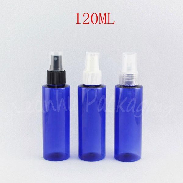 

storage bottles & jars 120ml blue flat shoulder plastic bottle , 120cc toner / water travel packaging empty cosmetic container ( 50 pc/lot )