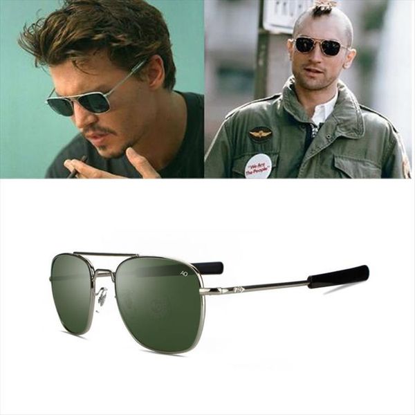 

pilot sunglasses fashion men ao aviation zonnebril mannen douglas macarthur sun glasses outdoor man eyeglasses, White;black