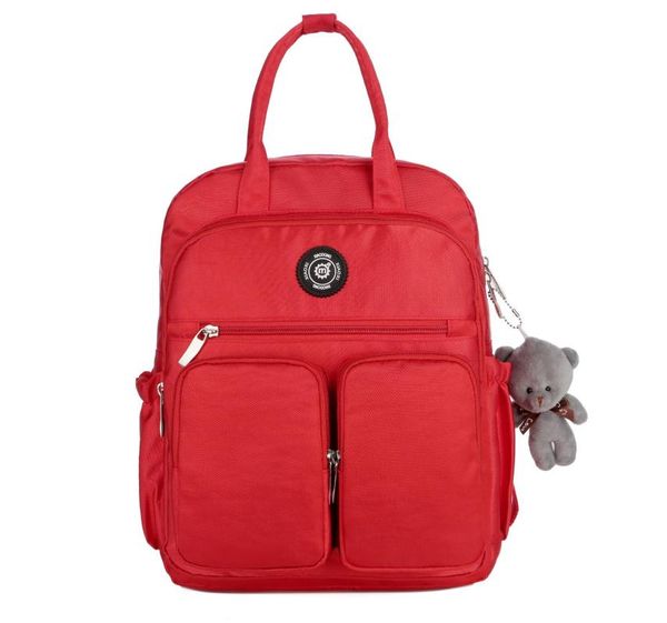 

backpack 2021 fashion woman waterproof nylon soft handle solid multi-pocket travel zipper mochila feminina sac a dos school bags