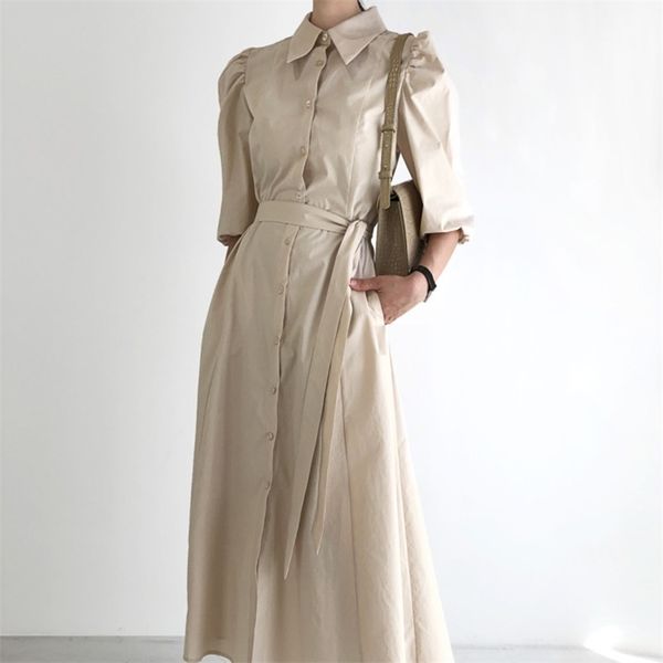 

women dress korean chic slim long sleeve lace up ladies casual shirt dresse elegant office lady vestidos 210514, Black;gray