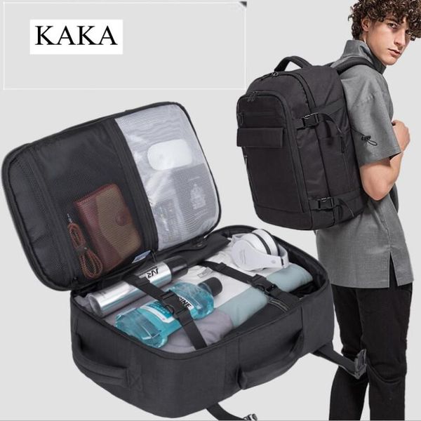 

backpack kaka waterproof oxford men backpacks 15.6 inch laptravel male school bag rucksack for teenagers