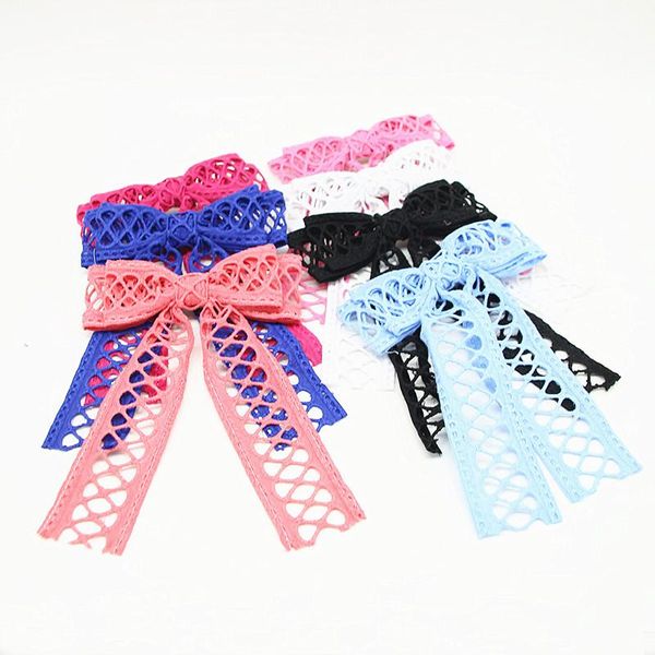 

children kids hair accessories girls lovely clips bows hairpins ties ropes headwear, Slivery;white